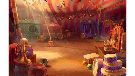 Circus Room, Circus Game, Circus Background, Gacha Background, Circus Aesthetic, Episode Backgrounds, Fantasy Rooms, Props Art, Circus Art