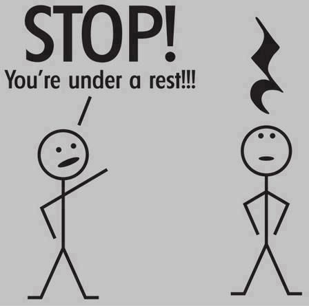 STOP! You are under arrest! My music teacher put this up in the the room one day. Everyone started laughing Musical Jokes, Terrible Puns, Music Puns, Band Jokes, Music Jokes, Funny P, Music Nerd, Band Nerd, Band Geek