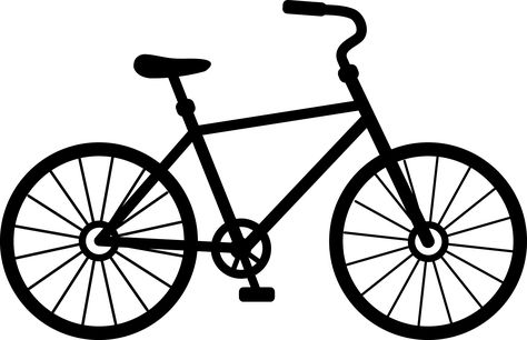 Bicycle Silhouette Bicycle Drawing, Cycle Drawing, Simple Bike, Bike Silhouette, Bicycle Illustration, White Bike, Black Bicycle, Bike Drawing, Bike Illustration