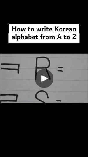 73K views · 4.4K reactions | How to write Korean Alphabet from A to Z! | By Learn Different Languages | Facebook Korean Alphabet A-z, Korean Writing, Korean Alphabet, Korean Words, Different Languages, A To Z, Alphabet, Writing