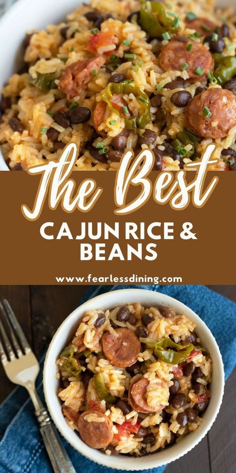 Cajun Rice And Beans, Cajun Rice Recipe, Sausage And Beans, Rice With Sausage, Easy Gluten Free Dinner, Allergy Diet, Rice With Beans, Cajun Rice, Ww Ideas