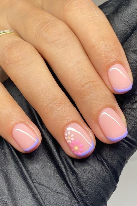 Cute French Tip Nails, Cute French Tip, Kids Nail Designs, Gel Nails French, Natural Nail Designs, Summer Gel Nails, Squoval Nails, May Nails, Short Gel Nails