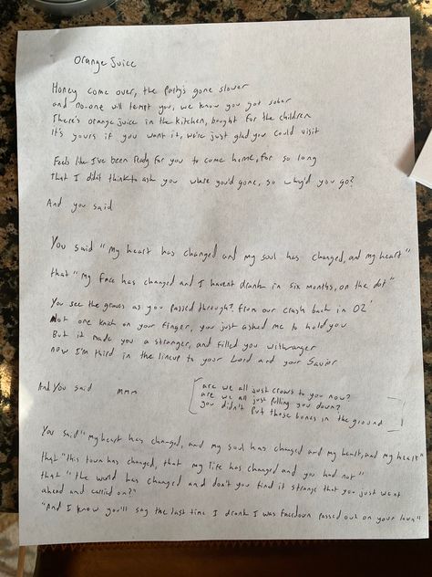 In his handwriting too Noah Kahan Handwriting, Orange Juice Noah Kahan Tattoo, Orange Juice Tattoo Noah Kahan, Say You Say Me, Music Tattoos, Little Tattoos, Orange Juice, Talk To Me, I Love Him