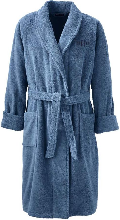 Lands'end Men's 14 ounce Calf Length Turkish Terry Robe Mens Robes, Mens Dressing Gown, Toronto Girls, Terry Robe, Pants Outfit Men, Men's Robes, Gap Fit, Urban Outfits, Relaxed Style