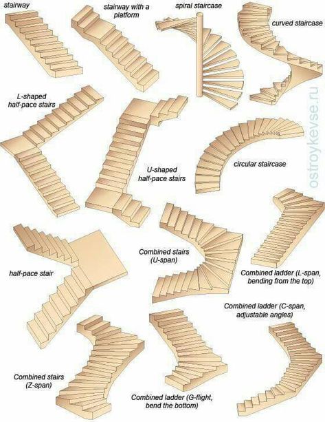 Types d’escalier Vstupná Hala, درج السلم, Types Of Stairs, Building Stairs, Stairs Architecture, Stair Design, Stairway Design, Stairs Design Modern, Staircase Ideas