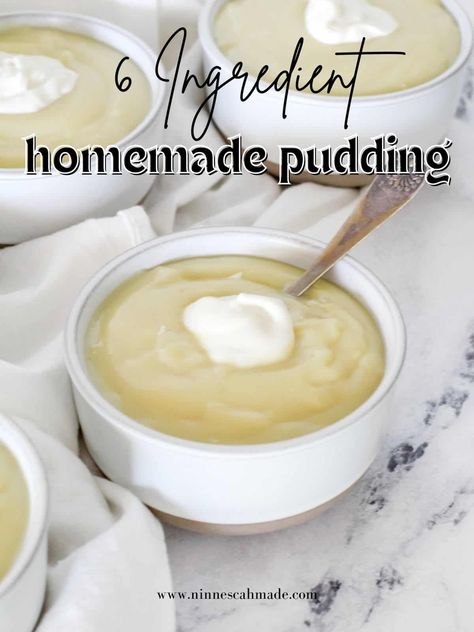 Homemade Vanilla Pudding Homemade Cheesecake Pudding, Home Made Vanilla Pudding, Vanilla Pudding From Scratch, Making Pudding, Pudding From Scratch, Vanilla Pudding Recipes, Homemade Vanilla Pudding, Homemade Pudding, Cheesecake Pudding