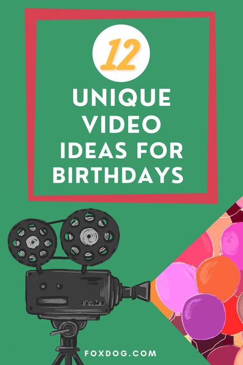 40th Birthday Video Message Ideas, Ideas For Birthday Videos, How To Make Birthday Video For Friend, Funny Birthday Video Ideas, Video Greetings Ideas Birthday, Cute Birthday Videos, Video Ideas For Birthday, 30th Birthday Video Ideas, Birthday Video Ideas Creative