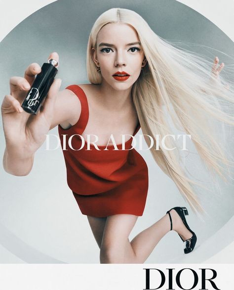 Dior Beauty Campaign, Dior Campaign, Makeup Influencer, Dior Perfume, Dior Makeup, Dior Beauty, Dior Addict, Anya Taylor Joy, Ad Campaign