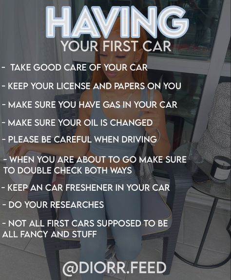 Things To Do When You Get Your First Car, Best First Cars, First Car Advice, First Car Tips, First Time Driving Tips, Cars For Beginner Drivers, Tips On Driving, First Cars For Teenagers, Car Advice