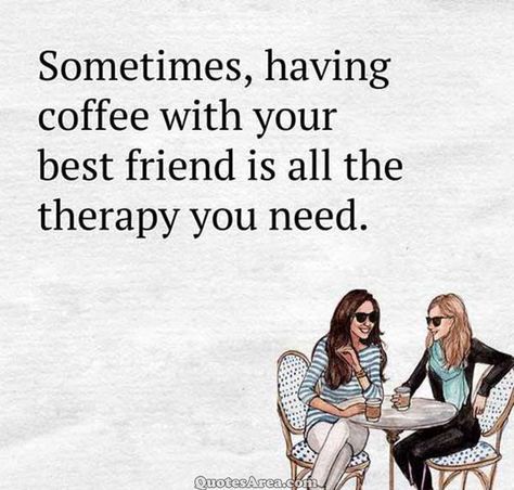 Sometimes, having coffee with your best friend is all the therapy you need. #Friendship #quote Party Friends Quotes, Tea Time Quotes, Having Coffee, Tea Quotes, Meaningful Pictures, Tea And Books, Coffee With Friends, Cuppa Tea, Lovers Quotes