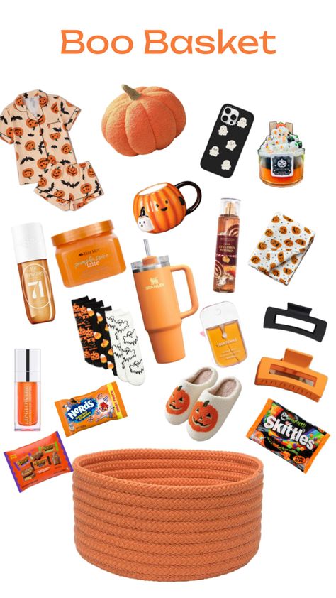 Boo basket for ur bff Boo Basket Ideas, Boo Baskets, Boo Basket, Matching Pjs, Fall Yall, Fun Size, Presents For Friends, Basket Ideas, Plastic Canvas Patterns