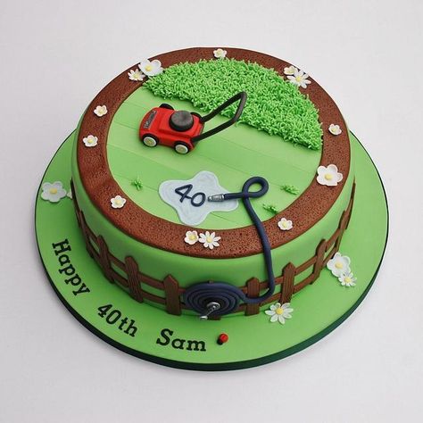 Lawnmower Cake, Bruce Cake, Mower Cake, Lawn Mower Cake, Nature Cakes, Best Ever Chocolate Cake, Cake Design Wedding, Nature Cake, Whipped Chocolate Ganache