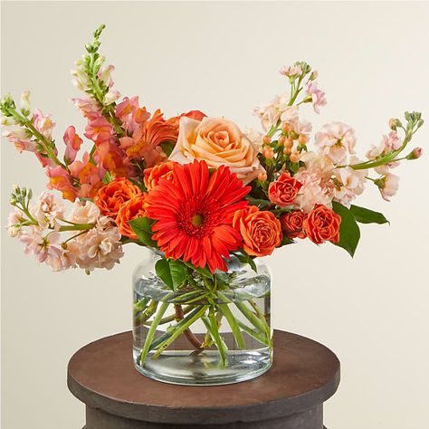 Summer Spritz, Birthday Flower Delivery, Flower Factory, Small Flower Arrangements, Orange Bouquets, Orange Tulips, Gerbera Daisies, Floral Business, Sweet William