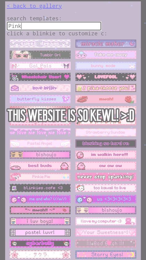 Y2k Blog Aesthetic, Scene Websites, Cutecore Website, Y2k Display Names, Cutecore Websites, I Love This Website, Y2k Pink Icons, Y2k Website Design, Cute Websites To Visit When Bored