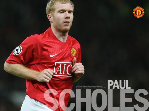 Paul Scholes - A legend. #ManUtd Phil Neville, Paul Scholes, Ryan Giggs, Jesse Lingard, Manchester United Legends, Manchester United Players, Leo Messi, Chelsea Fc, Uefa Champions League