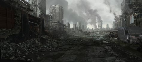 City Ruins 002 by everlite.deviantart.com on @DeviantArt Ruined City, Fahrenheit 451, Post Apocalypse, Margaret Atwood, Matte Painting, Abandoned Buildings, Stonehenge, Fall Wallpaper, Post Apocalyptic