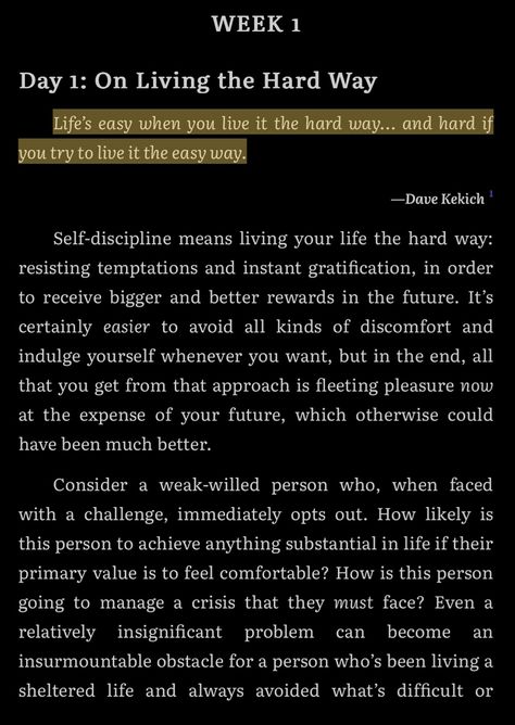 From the book “365 days with self discipline “ Resisting Temptation, A Gentle Reminder, Self Discipline, The Hard Way, Live Your Life, 365 Days, You Tried, Books