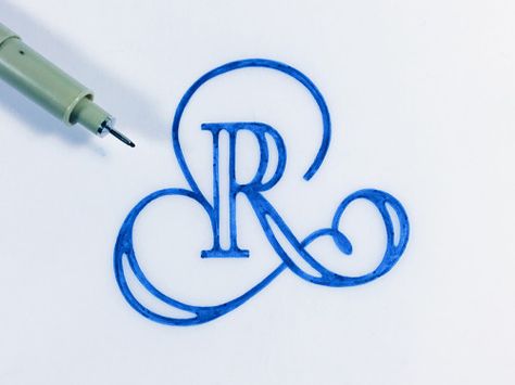 The Letter R http://ift.tt/1I5tYMv Monogramm Alphabet, The Letter R, Fancy Letters, Creative Lettering, Calligraphy Alphabet, Types Of Lettering, Calligraphy Letters, A Pen, Letter R