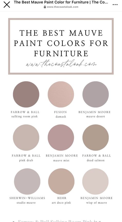 Mauve Paint Colors, Mauve Bedroom, Taupe Paint Colors, Mauve Walls, Taupe Paint, Taupe Walls, Art Deco Pink, Beige Paint, Paint Color Inspiration