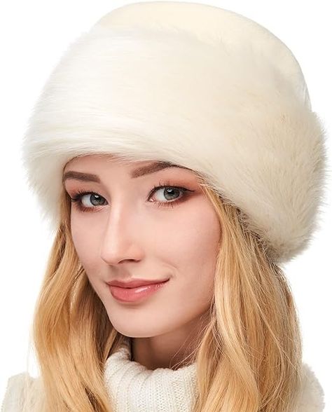 Futrzane Faux Fur Trimmed Winter Hat for Women - Classy Russian Hat with Fleece (M, Black - Grey Rabbit) : Amazon.co.uk: Fashion Womens Winter Hat, Cat Princess, Rabbit Colors, Russian Hat, Fur Accessories, Trapper Hats, Pillbox Hat, Weather Wear, Womens Winter