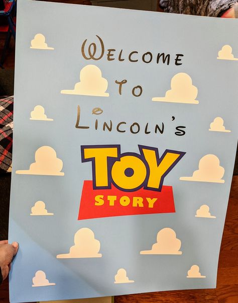 Toy Story Sign, Toy Story Welcome Sign, Toy Story Decorations, Buzz Lightyear Birthday, Bday Themes, Toy Story Party Decorations, Toy Story Theme, Door Decs, Story Birthday