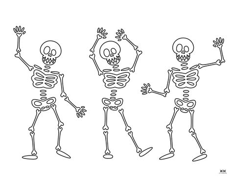 Get into the Halloween spirit and keep your little ones entertained at the same time with these skeleton coloring pages. Print from home. 100% FREE! Skeleton Coloring Pages Free Printable, Skeleton Coloring Pages, Skeleton Outline, Skeleton Printable, Trifle Recipe, Halloween Coloring Pages, Halloween Spirit, Halloween Coloring, Halloween Skeletons