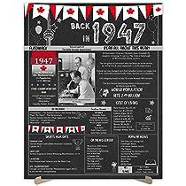 77th Birthday, 76th Birthday, Anniversary Poster, Birthday Party Table Decorations, 75th Birthday Parties, Baby Boomers Generation, Birthday Party Gifts, Women Back, Wedding Gift Ideas