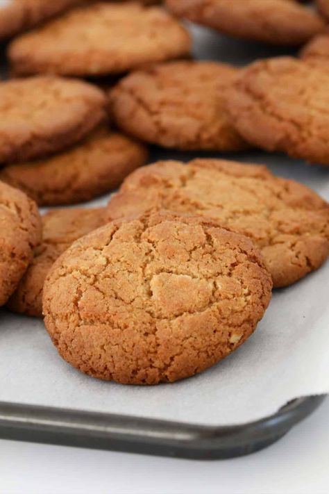 A batch of crunchy golden gingernut biscuits. Ginger Nut Biscuits Recipes, Ginger Buiscits Recipes, Ginger Biscuits Recipe Simple, Ginger Cinnamon Cookies, Ginger Biscuits Recipe, Ginger Cookies Recipe, Ginger Nut Biscuits, Gingerbread Cake Recipe, Best Vegetable Recipes