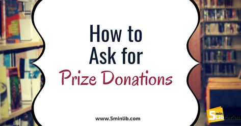 Summer Reading is approaching, and we are all hard at work planning programs and booking performers to come in. Now is also the perfect time... Work Planning, Fun Fundraisers, Donation Request, Summer Reading Program, Brownie Points, Hard At Work, Reading Program, Library Ideas, Reading Ideas