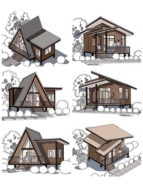 (2) Facebook A Frame Building, House Isometric, House Shapes, Rooftop Restaurant Design, House Structure Design, A Frame Cabin Plans, Earthship Home, Rustic Inspiration, Casas The Sims 4