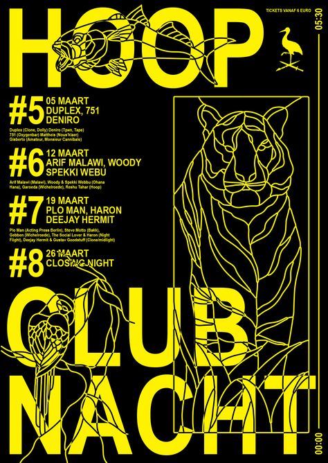 Lennarts & De Bruijn, Hoop club night poster Club Night Poster, Club Promotion Poster, Nightclub Poster Design, Club Poster Design, Ted Talks Motivation, Party Poster Design, Club Posters, Negative Mindset, Poster Club