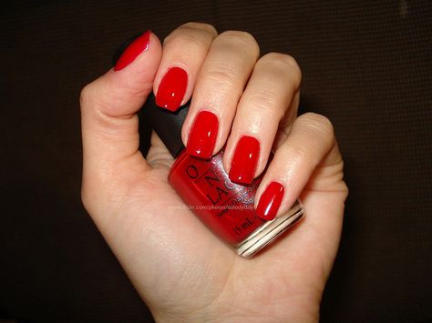 OPI - Vodka & Caviar, true red. Opi Vodka And Caviar, Fall Pedicure, Black And White Nail Designs, Nail Conditions, Black And White Nail Art, Glitter Manicure, Sinful Colors, White Nail Designs, Elegant Nails