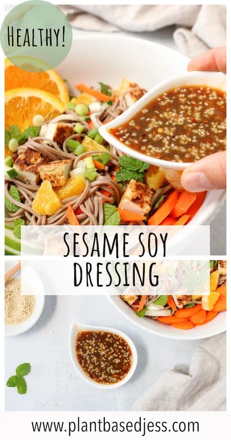 Asian Style Noodles, Soy Salad Dressing, Sesame Dressing Recipe, Asian Sesame Dressing, Sesame Salad Dressing, Soy Sauce Dressing, Soy Dressing, Asian Salad Dressing, Recipes With Soy Sauce