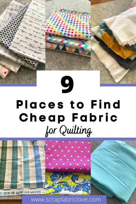 9 Ways to Buy Cheap Fabric for Quilting Buy Fabric Online Cheap, Cheap Fabric Online, Charm Packs Fabric, Fabric For Quilting, Homemade Quilts, Scrap Quilt Patterns, Buy Fabric Online, Beginner Quilt Patterns, Cheap Fabric