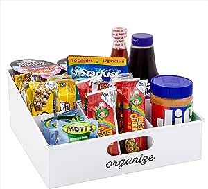 Snack Caddy, Snack Bin, Rustic Pantry, Snack Station, Store Snacks, Drink Mixes, Countertop Storage, Storage Caddy, Store Food