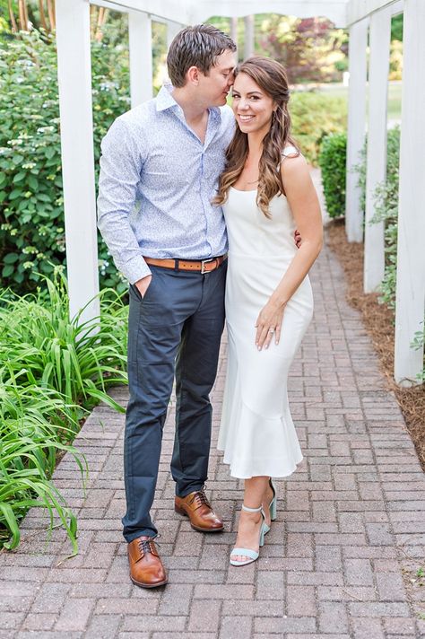 Mens Bridal Shower Outfit, Civil Wedding Groom Outfit, Rehearsal Photo Ideas, Bridal Shower Groom Outfit, Rehearsal Dinner Groom Outfit Casual, Men Bridal Shower Outfit, Couple Shower Bride Outfit, Rehearsal Dinner Bride And Groom Outfit, Rehearsal Dinner Outfit Groom