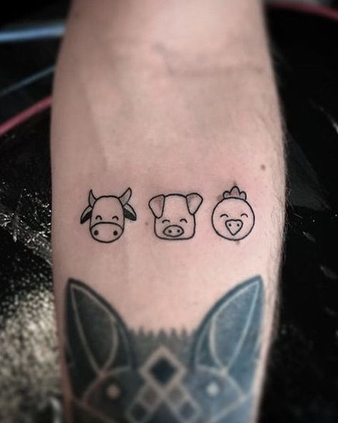 Step into the farmyard of fashion with cow tattoo designs! We've rounded up over 70 cow tattoo ideas that are just udderly irresistible. Farm Animals Tattoo, Farm Animal Tattoo, Cow Tattoo Ideas, Cow Tattoos, Farm Tattoo, Pig Tattoo, Cow Tattoo, Small Cow, Sweet Cow