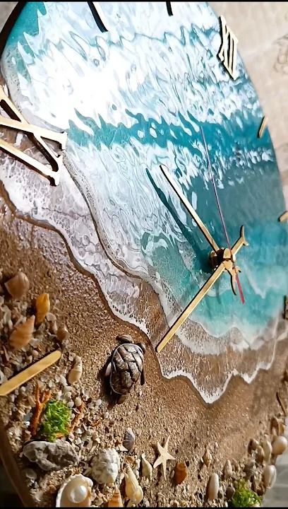 To watch the full tutorial of this video, subscribe to my channel 🫶Subscribe my channel 👇 https://youtube.com/@ResinShine_amineh?si=Dgl6FCitcMMH2EmTHow to ... Resin Wall Clock, Ocean And Beach, Subscribe My Channel, Beach Design, Subscribe To My Channel, Wall Clock, Clock, Wall, Design