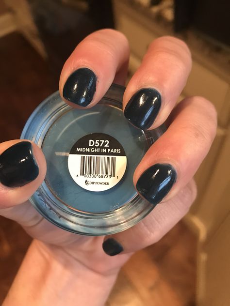 Kiara Sky dip powder Midnight in Paris Not Polish Dip Powder Colors, Kiera Sky Dip Powder Colors, Kiara Sky Dip Powder Colors Fall, Dark Dip Powder Nails, Kiara Sky Dip Powder Colors, Nexgen Nails Colors, Dip Powder Colors, Kiara Sky Dip Powder, Nails Coffin Short