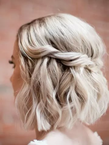 down-do's | Timeless Artistry Half Up Half Down Short Hair, Short Bridal Hair, Bob Wedding Hairstyles, Shorthair Hairstyles Short Styles, Short Hair Bride, Half Up Wedding Hair, Bridal Party Hair, Short Hairstyles Fine, Guest Hair