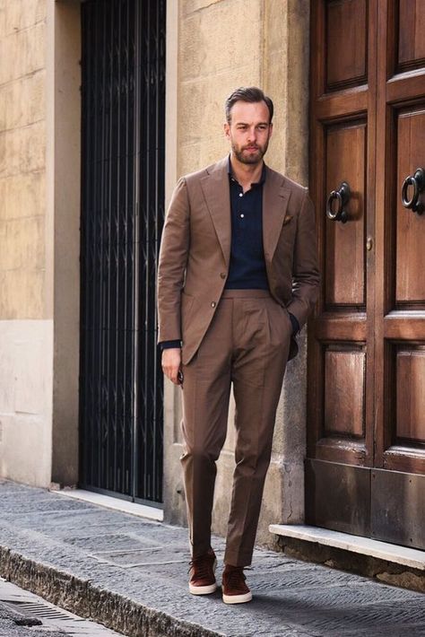 Modern Gentleman Style, Mens Suits Navy, Brown Suit, Herren Style, Business Casual Summer, Mens Fashion Business Casual, Mens Fashion Casual Winter, Mens Fashion Smart, Fashion Business Casual