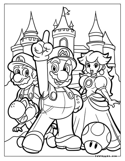 Super Mario Bros. Coloring Pages for Kids  Print out these free Super Mario Bros. coloring pages and let your kids have a blast! They'll love bringing their favorite characters to life with their own unique colors.  #supermariobros #mario #coloringpages #kids #entertainment Mario Coloring, Pikachu Coloring Page, Super Mario Coloring Pages, Fathers Day Coloring Page, Mario Coloring Pages, Pokemon Coloring Pages, Coloring Page Ideas, Pokemon Coloring, Relaxing Colors