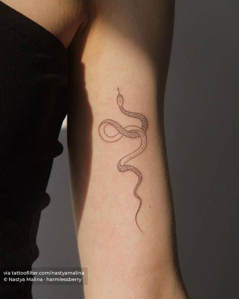 Snake Bicep Tattoo, Tattoo Bicep, International Tattoo, Snake Tattoos, Explore Tattoo, Bicep Tattoo, Band Tattoo, Snake Tattoo, Tattoos Gallery