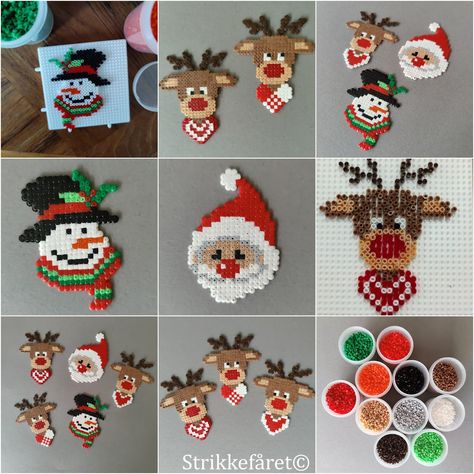 Jul Perler, Melt Beads Patterns, Christmas Perler Beads, Hama Mini, Pixel Beads, Easy Perler Beads Ideas, 3d Perler Bead, Motifs Perler, Hama Beads Patterns