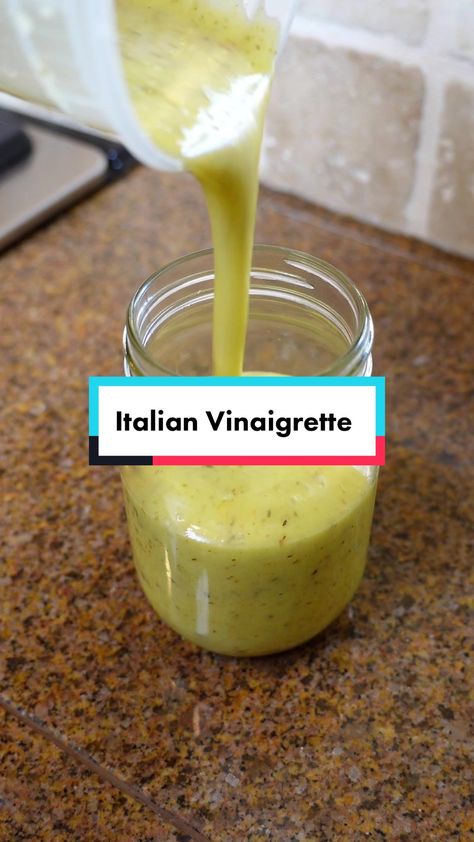 Italian Vinaigrette, Immersion Blender, Dressing Recipes, Salad Dressing Recipes, Salad Dressings, Dressing Recipe, Virgin Olive Oil, Rice Vinegar, Dijon Mustard