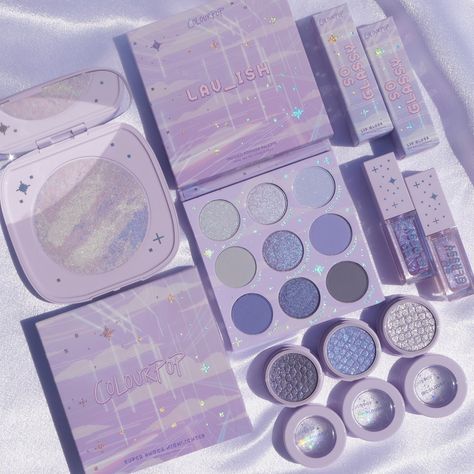 In my self-care era ☁️💟 Our NEW Lav_ish collection full of all-new serene shades of lavenders and violets is NOW AVAILABLE on colourpop.com! 🔮 - @makeup2themaxx #purplemakeup #colourpop #crueltyfreemakeup #purpleeyeshadow Purple Aesthetic Makeup, Purple Products, Shades Of Lavender, Purple Makeup Aesthetic, Colourpop Aesthetic, Lavender Makeup Aesthetic, Purple Makeup Aesthetic Wallpaper, Purple Eyeshadow Aesthetic, Purple Makeup Products