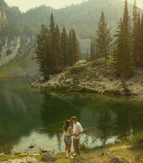 getting lost in the mountains #unscriptedposingapp #authenticlovemag #theromanticsclub #dirtybootsandmessyhair #loveandwildhearts #777luckyfish #couplephotography #belovedstories #cinegrams keywords - mountain, lake, couples inspo, nostalgic, young love, romantic, adventure, exploring, hiking, running, visual poetry, movie stills, screen grabs, photography, storytelling, storytelling photographer, Idaho, Utah, summer romance, documentary style photographer, Michigan photographer, cinematic,... Hike Couple, Mountain Date, Cottagecore Couple, Hiking Couple, Utah Summer, Photography Storytelling, Outdoorsy Couple, Mountain Aesthetic, Mountains Aesthetic