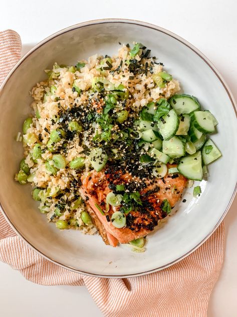 Kathleen Ashmore, Teriyaki Glazed Salmon, Salmon Bowls, Teriyaki Glaze, Salmon Bowl, Homemade Teriyaki Sauce, Pan Seared Salmon, Glazed Salmon, Cooking Salmon