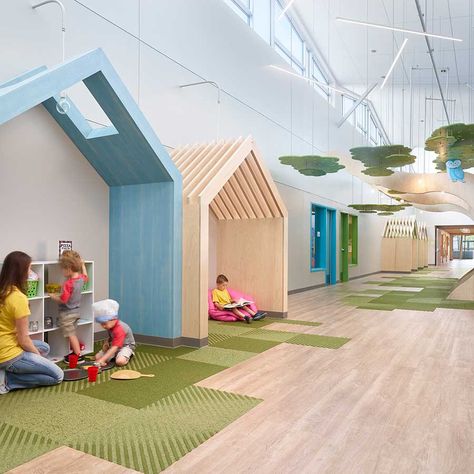 Joplin Missouri, Kindergarten Interior, Preschool Designs, Early Childhood Centre, Kindergarten Design, School Interior, Interior Design School, Ceiling Design Bedroom, Childcare Center