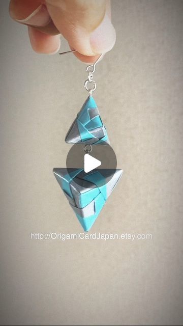 Origami Card Japan by Kanna on Instagram: "I’ve just finished varnishing new Origami Earrings 💅 Glossy varnish this time ✨ I’m drying them now and going to add them to my Etsy shop asap 😉 My Etsy shop; https://origamicardjapan.etsy.com Origami Earrings; https://origamicardjapan.etsy.com?section_id=44471563 (Links in Bio) #origamiearrings #handmadeearrings #newarrivals #etsylove #giftideas #dangleearrings #statmentearrings #japaneseart #handmadejewelry #christmaspresents #glossy #shiny #shiny Origami Jewels, Origami Card, Statment Earrings, Origami Earrings, Origami Cards, Schmuck Diy, Paper Earrings, Origami Crafts Diy, Paper Jewelry